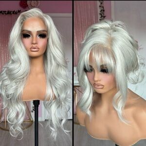 Human Hair Blended Lace Front Wig